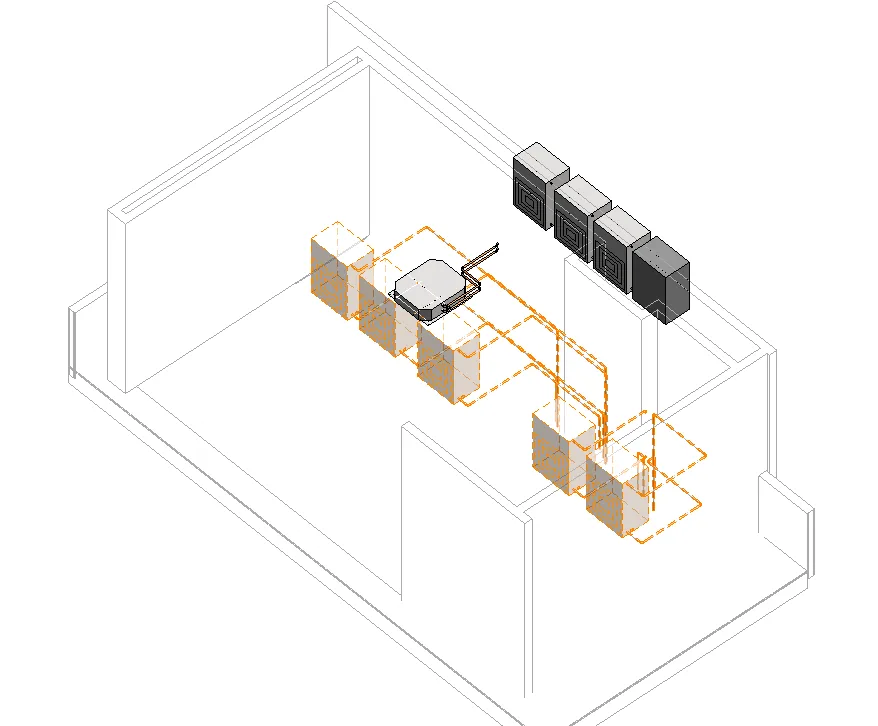 Stark Bank - projeto de climatização VRF em BIM