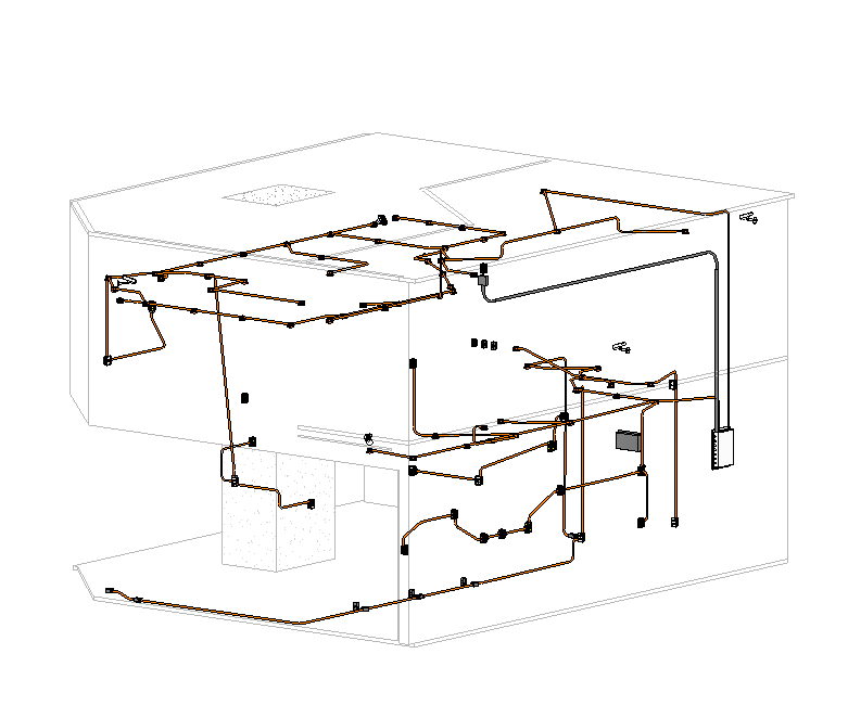 Modelo BIM de instalações elétricas